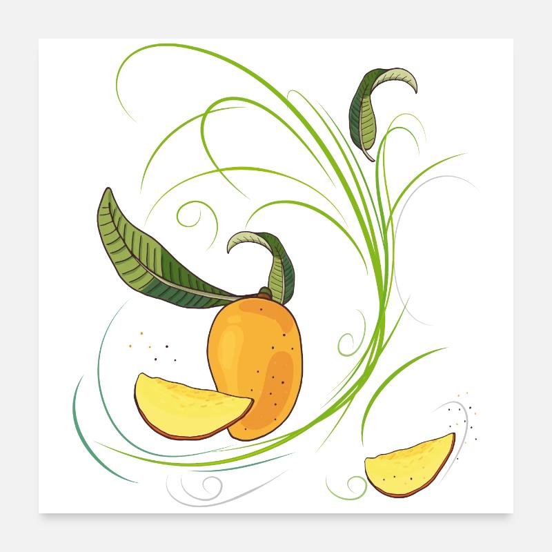Mango, hedelmät Juliste 60x60 cm