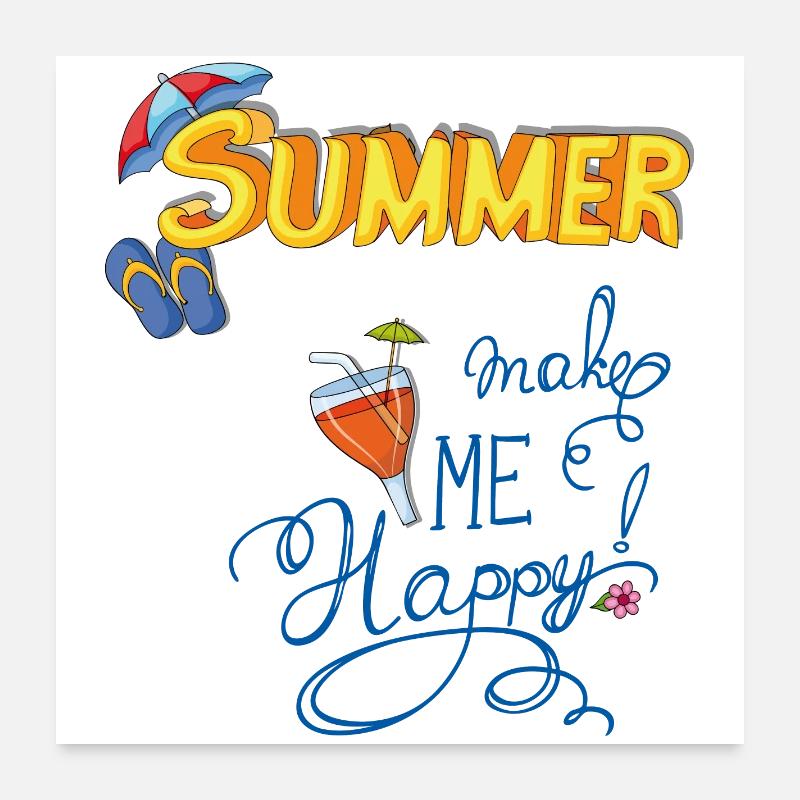 Summertime Poster 24" x 24" (60x60 cm)