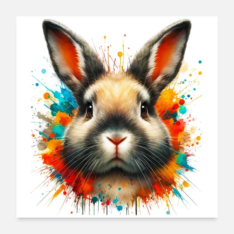 Lapin Poster 60 x 60 cm