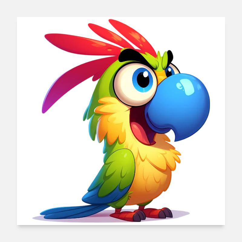 Parrot Poster 24" x 24" (60x60 cm)