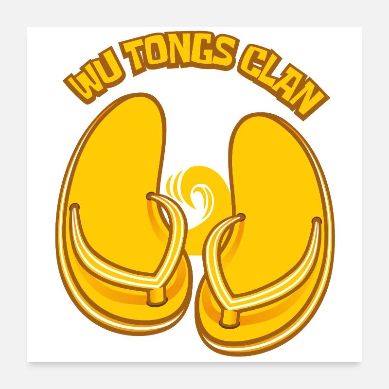 The Flip-flop clan Poster 24" x 24" (60x60 cm)