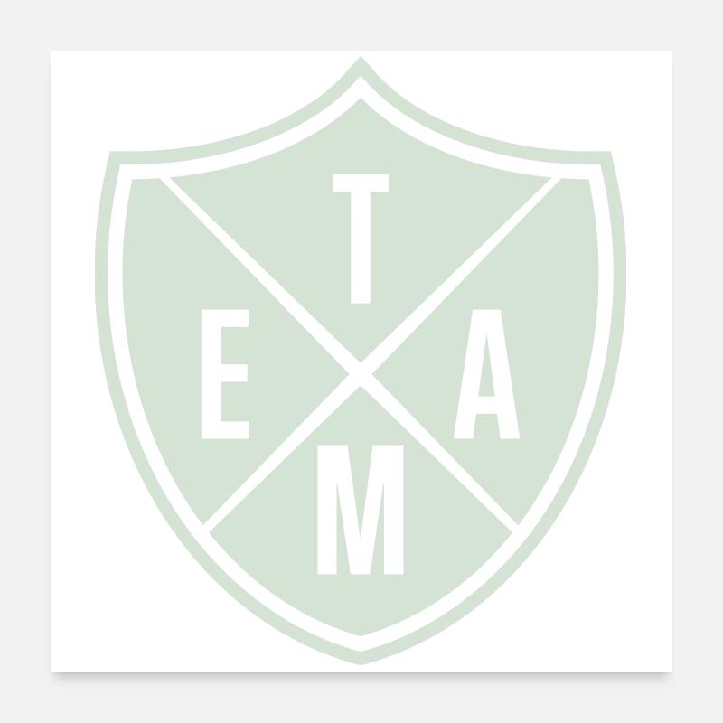 team_wappen_1- Poster 60 x 60 cm