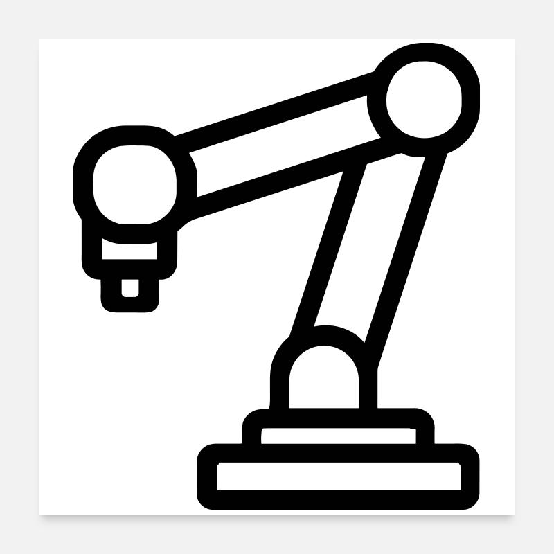 robotic arm Poster 24" x 24" (60x60 cm)