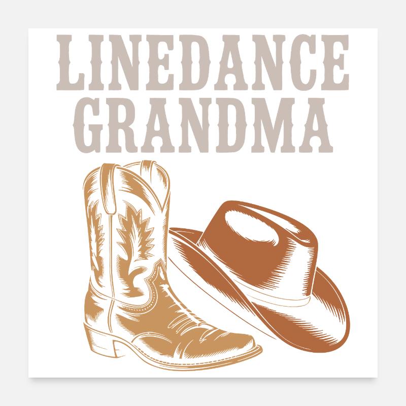 Bottes de grand-mère en ligne Poster 60 x 60 cm