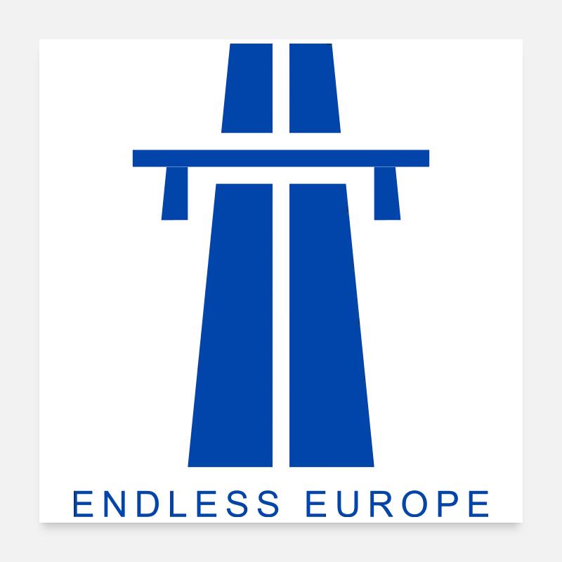 Endless Europe Poster 24" x 24" (60x60 cm)