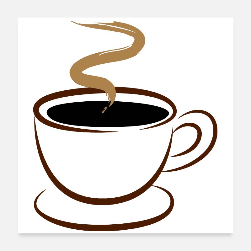 Kaffee Poster 60x60 cm