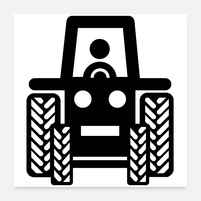 tractor Poster 24" x 24" (60x60 cm)