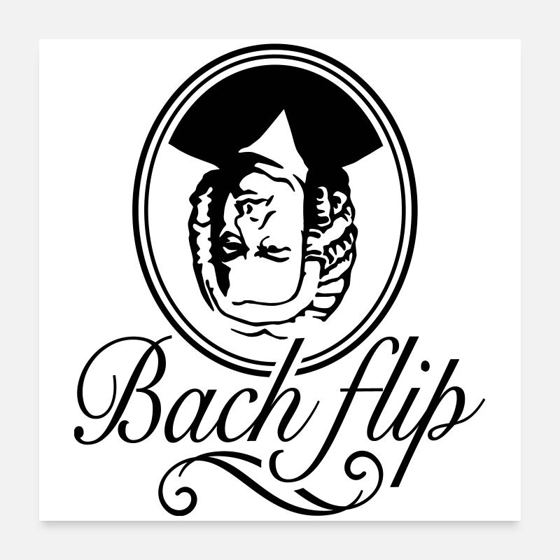 Bach Flip Poster 24" x 24" (60x60 cm)