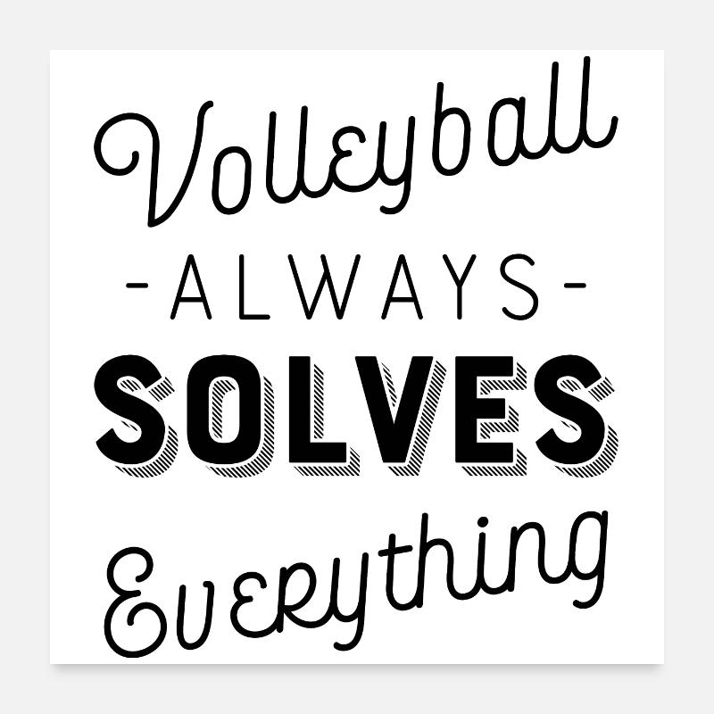 Volley-ball Poster 60 x 60 cm