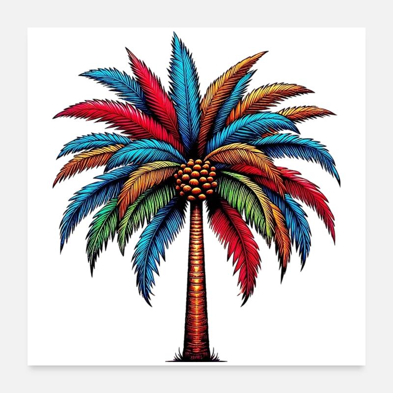 Palme Poster 60x60 cm