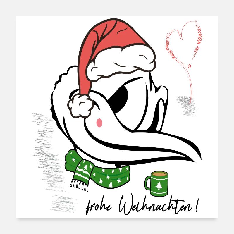 Frohe Weihnachten Poster 60x60 cm