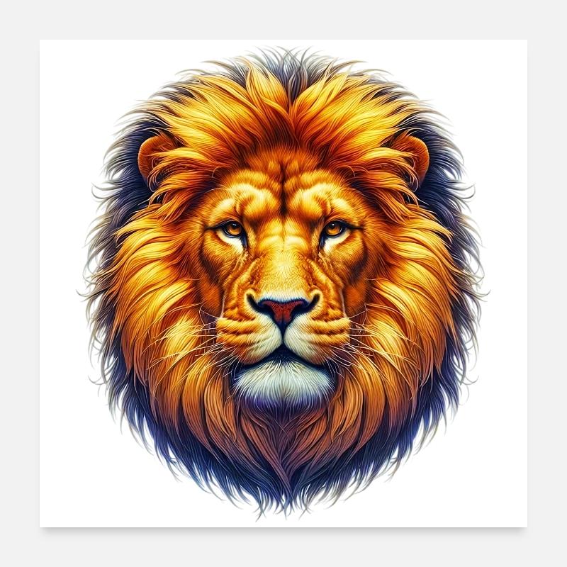 Löwe Poster 60x60 cm