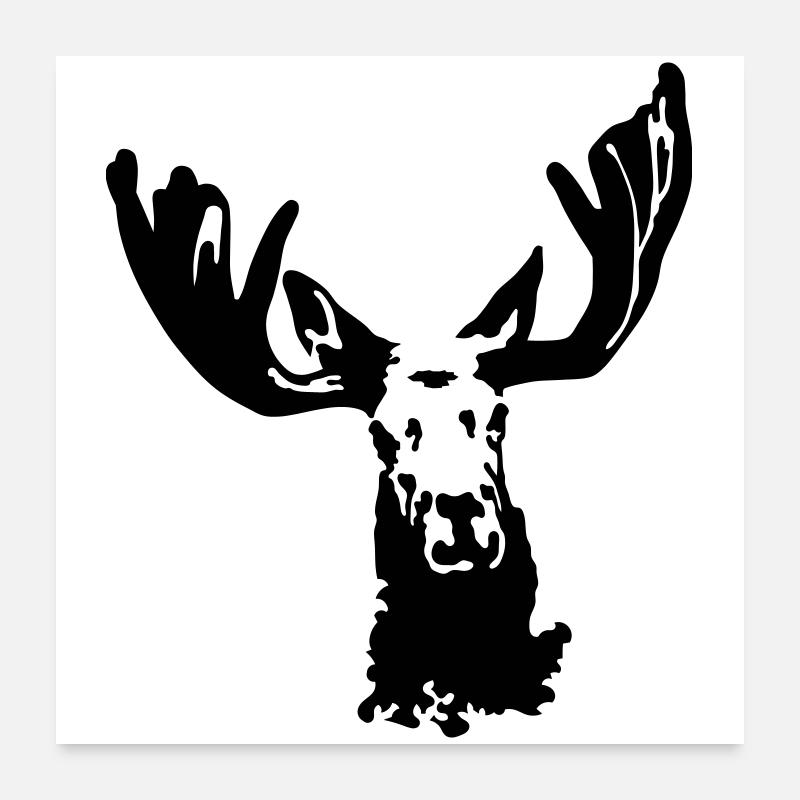 Elk Poster 24" x 24" (60x60 cm)