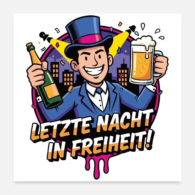Fête de la Liberté d’Hier soir Poster 60 x 60 cm