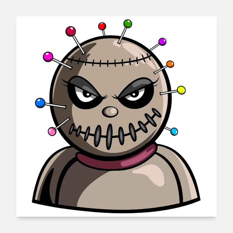 Poupée Vaudou Poster 60 x 60 cm