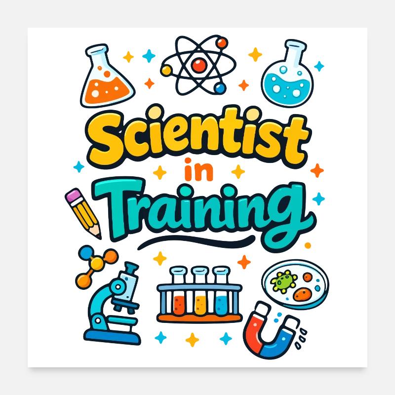 Young scientist in training Poster 24" x 24" (60x60 cm)