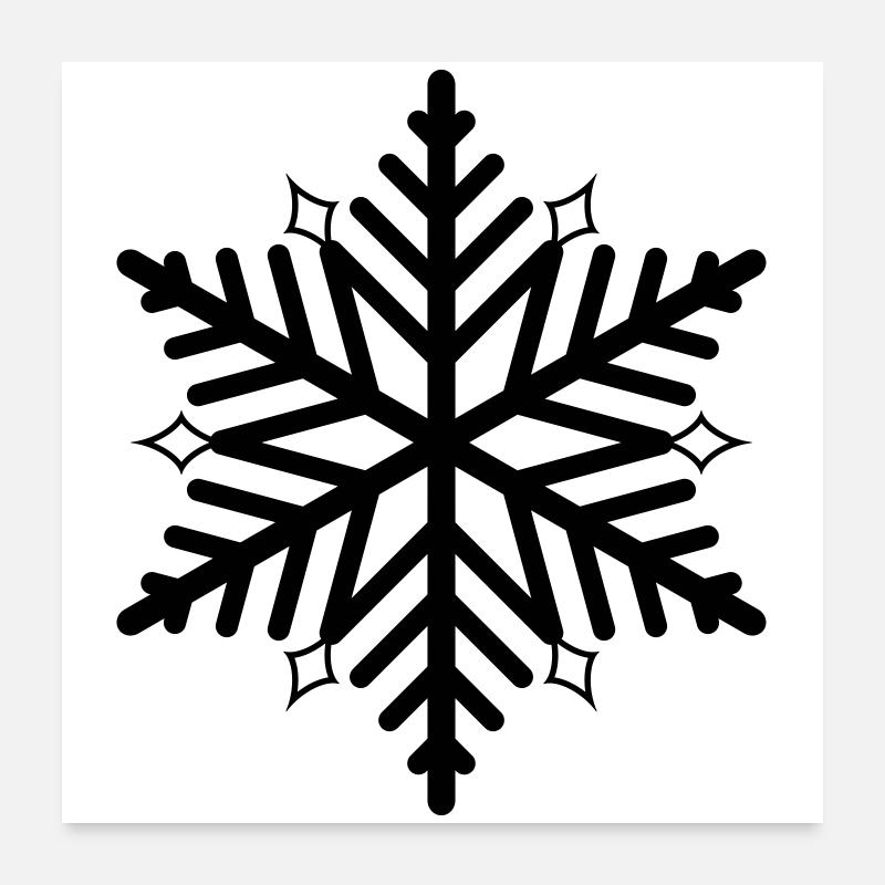 flake snowflake snow flake Poster 24" x 24" (60x60 cm)