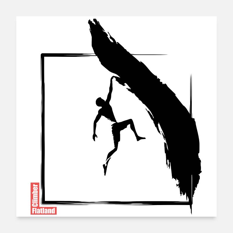 Flatland Climber 7 Poster 24" x 24" (60x60 cm)