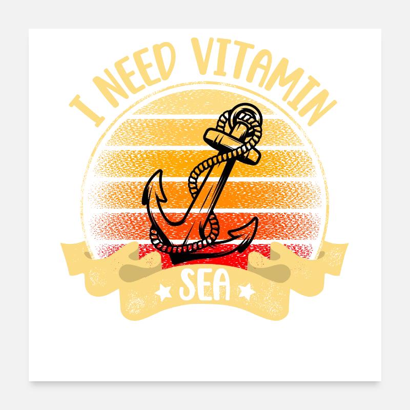 Sailing Motorboat Boat Ship Sailor Poster 24" x 24" (60x60 cm)