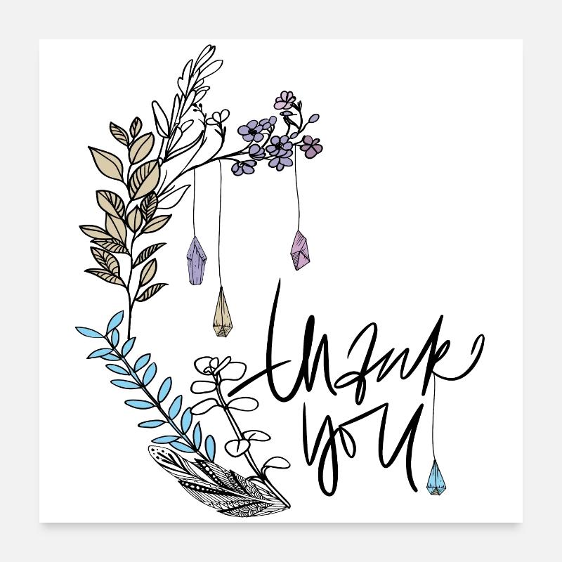 Merci Poster 60 x 60 cm