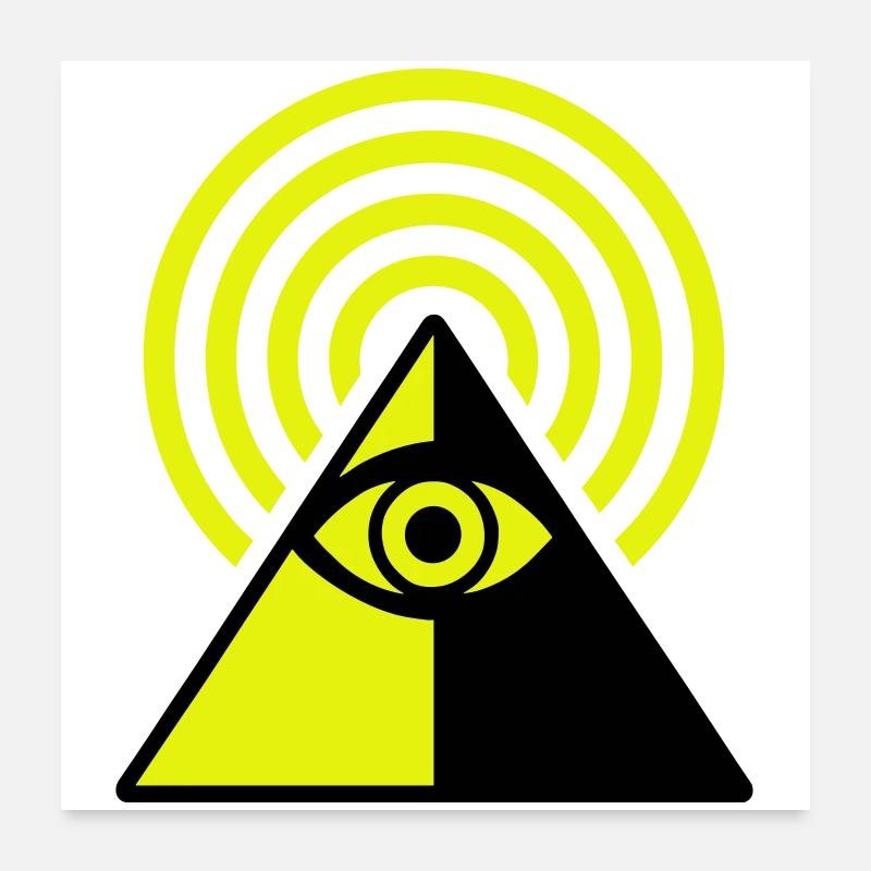 Pyramide Eye Poster 60x60 cm