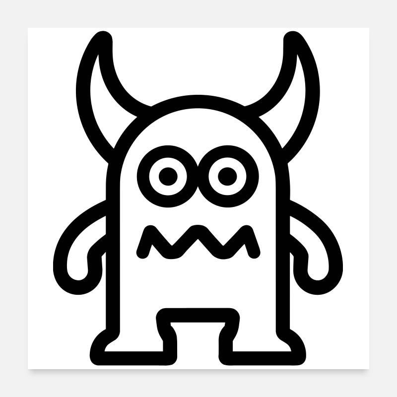 monster Poster 24" x 24" (60x60 cm)