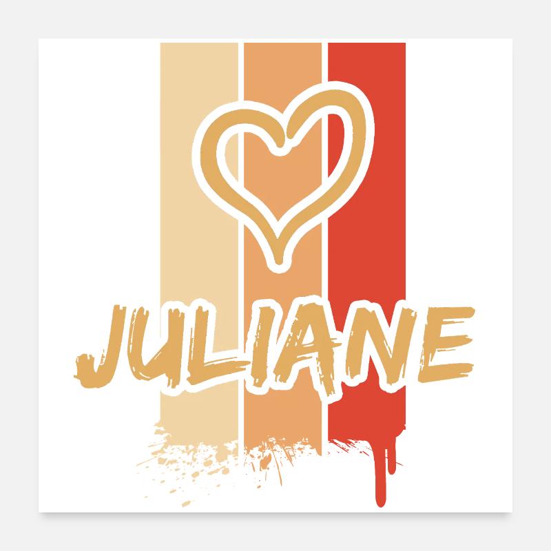 Idée cadeau Juliane Poster 60 x 60 cm