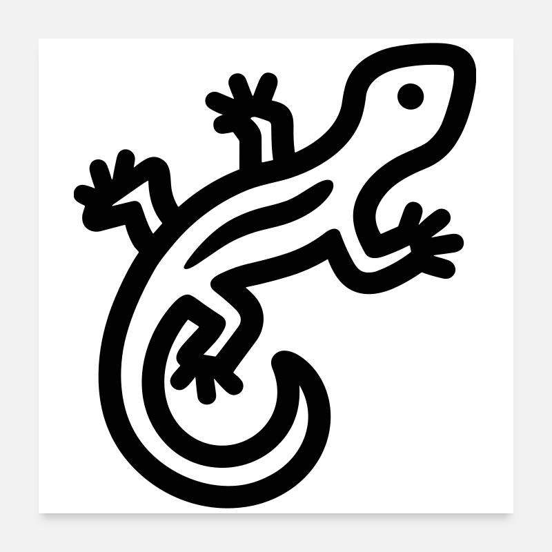 lizard Poster 24" x 24" (60x60 cm)