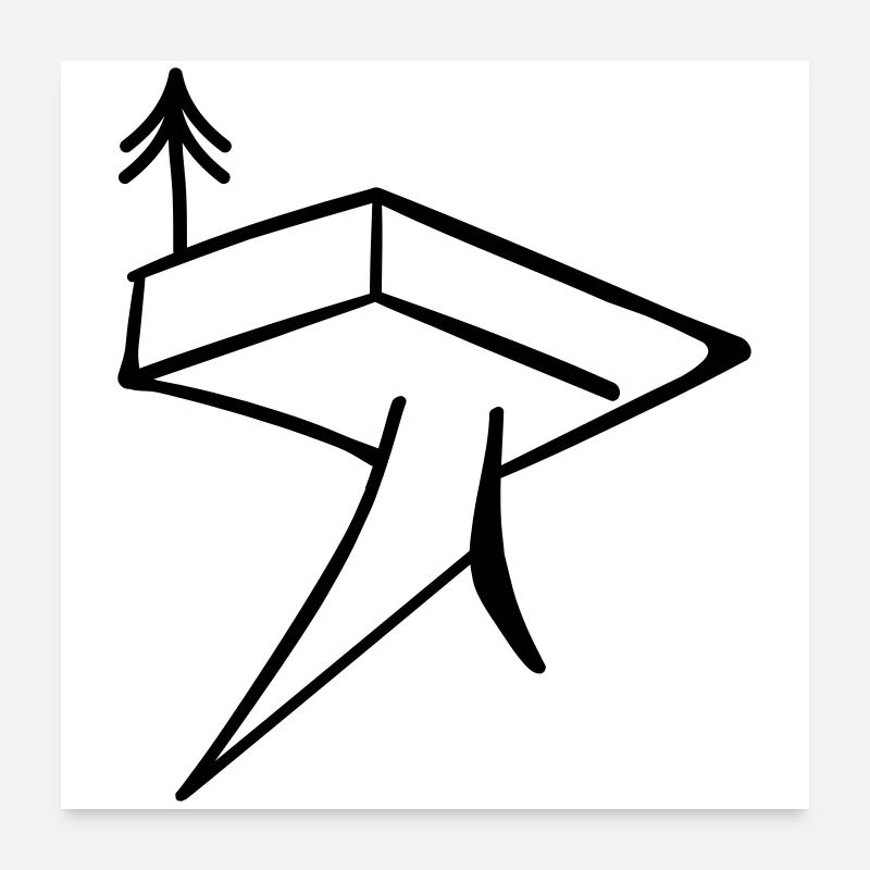 Trifels Poster 60 x 60 cm