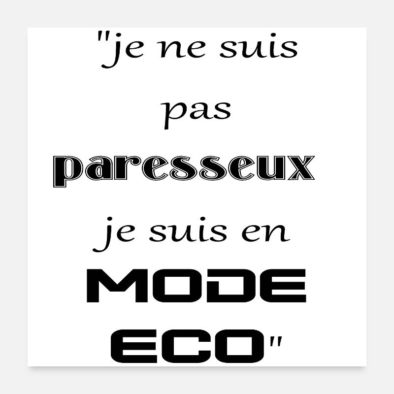 Procrastinateur Poster 60 x 60 cm