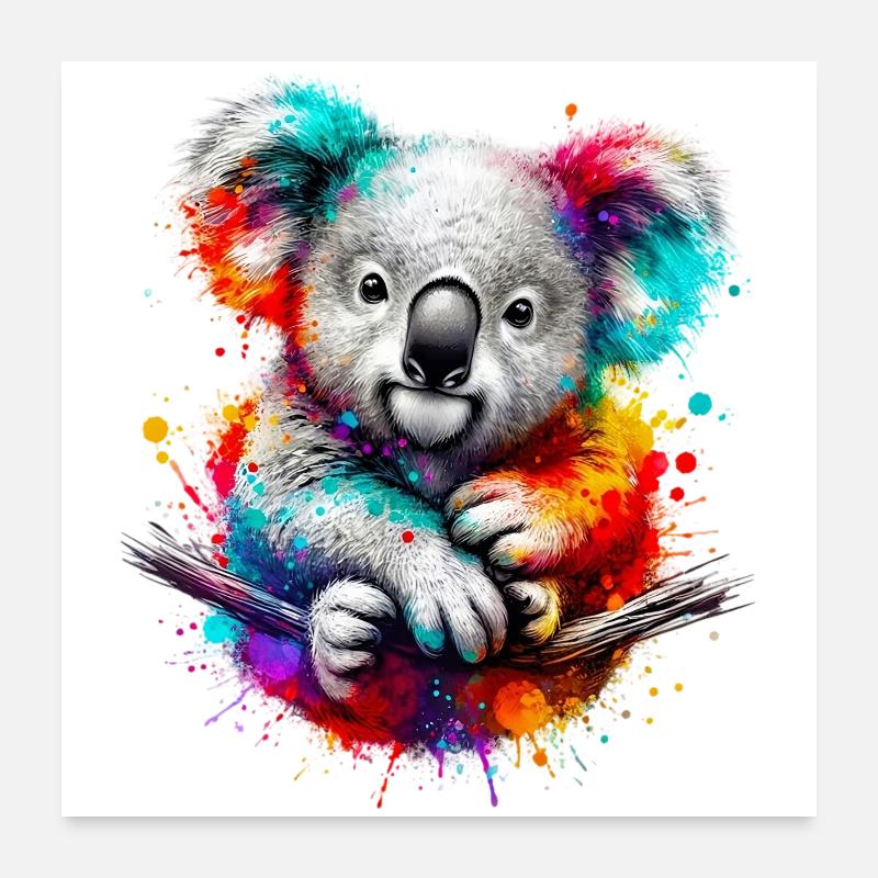 Koala Poster 24" x 24" (60x60 cm)