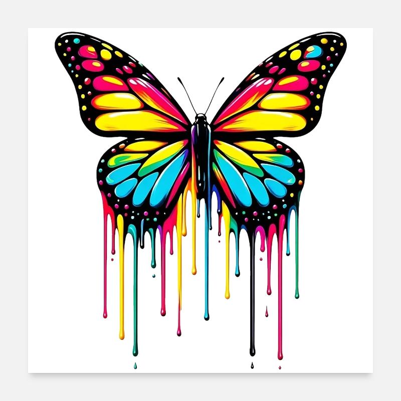Papillon Poster 60 x 60 cm
