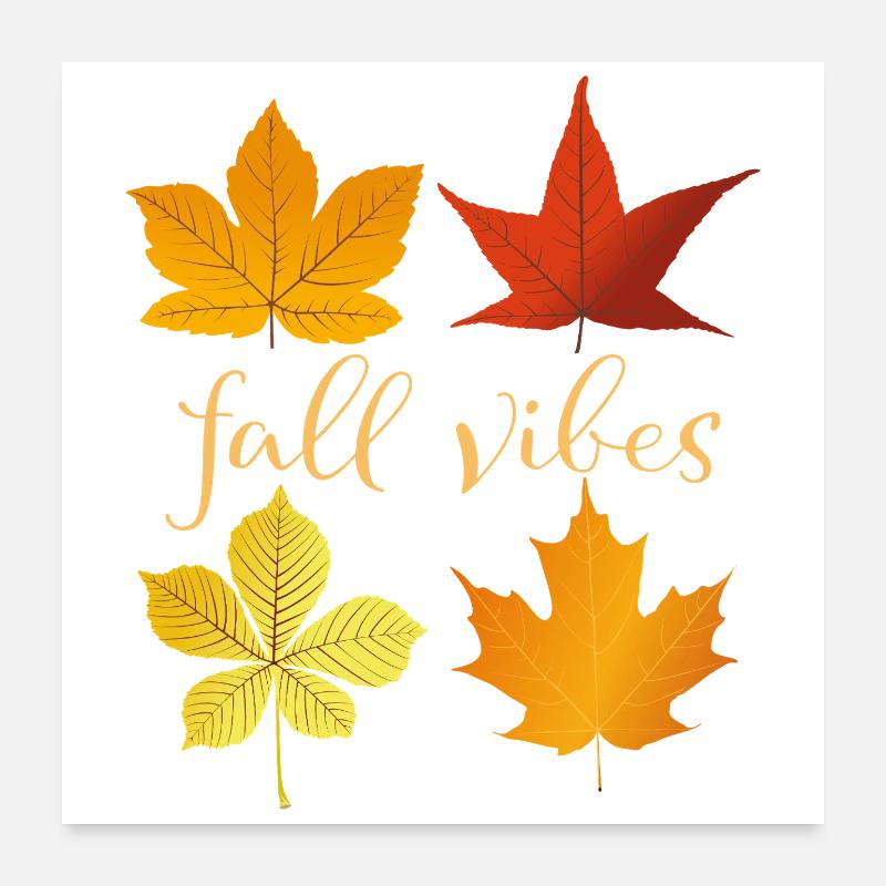 Herbststimmung Poster 60x60 cm