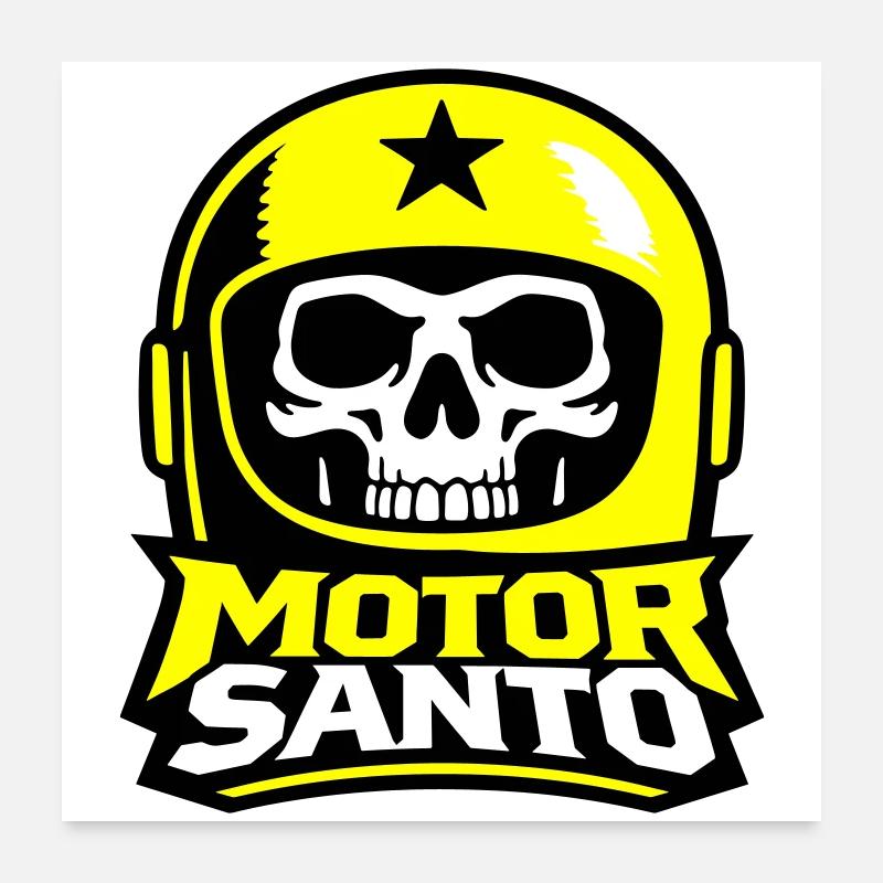 Logo du Crâne de Motor Santo Poster 60 x 60 cm