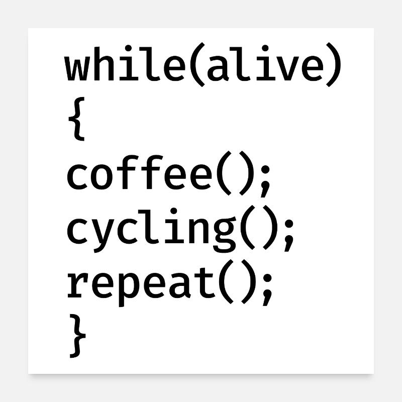Cyclage du codage Poster 60 x 60 cm