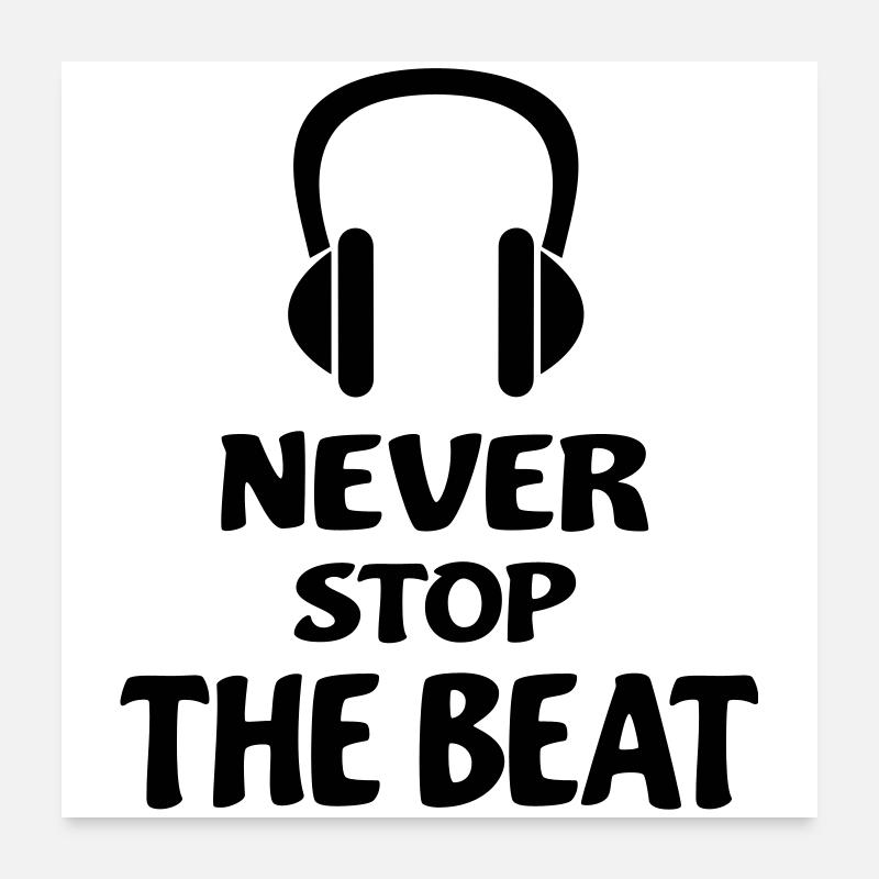 DJ Poster 60x60 cm