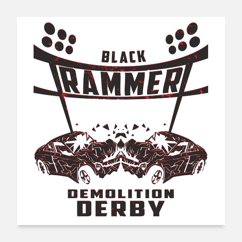 Black Rammer Poster 24" x 24" (60x60 cm)