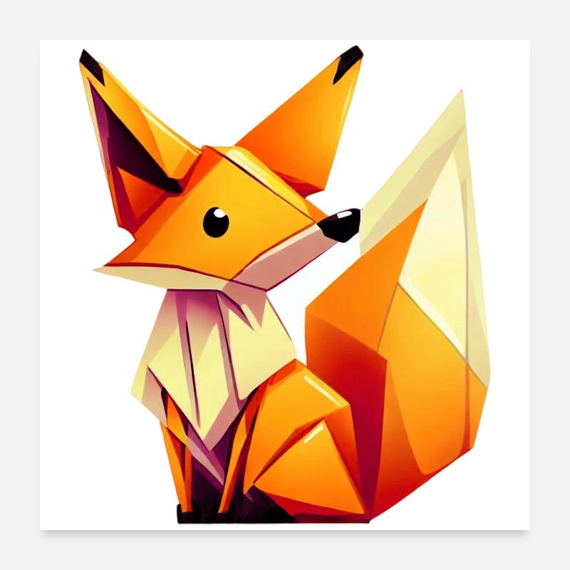 Renard Poster 60 x 60 cm