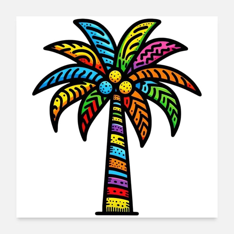 Palme Poster 60x60 cm