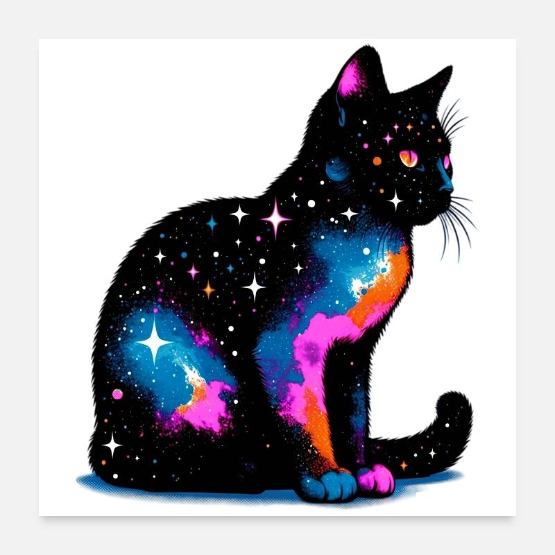 Chat Poster 60 x 60 cm