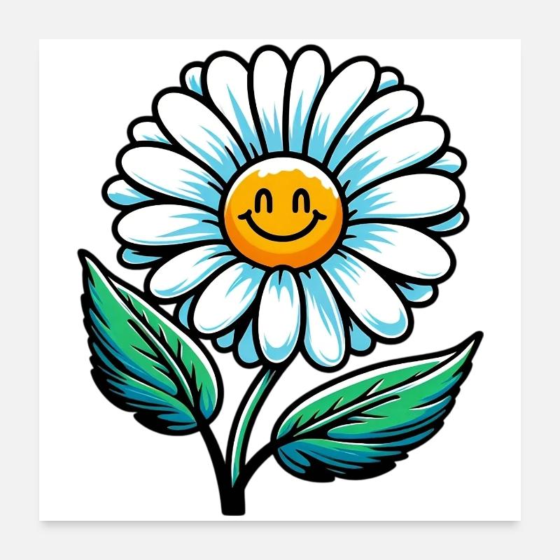 Daisy Poster 24" x 24" (60x60 cm)