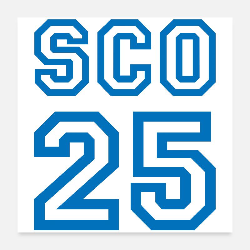 ÉCOSSE Poster 60 x 60 cm