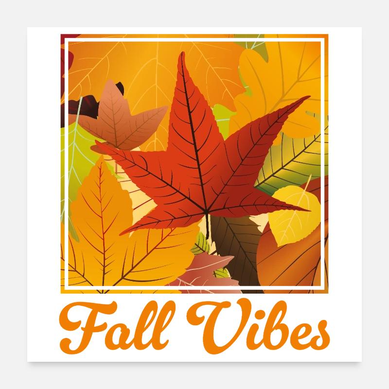 Herbststimmung Poster 60x60 cm