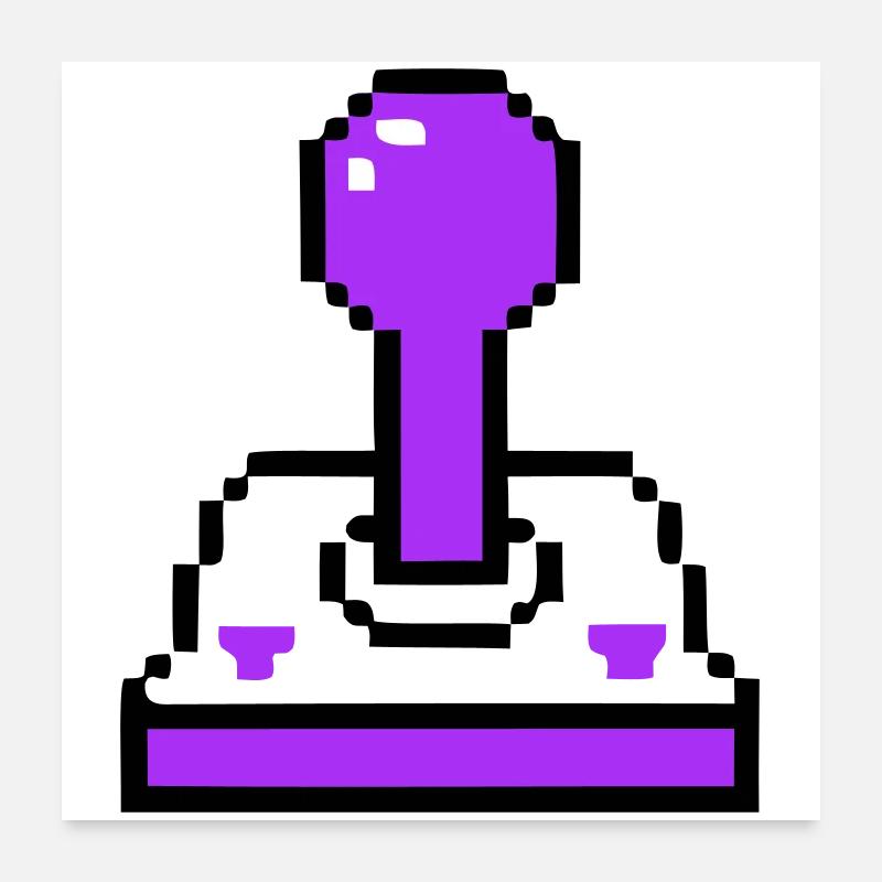 Arcade Joystick Retro Konsole Poster 60x60 cm
