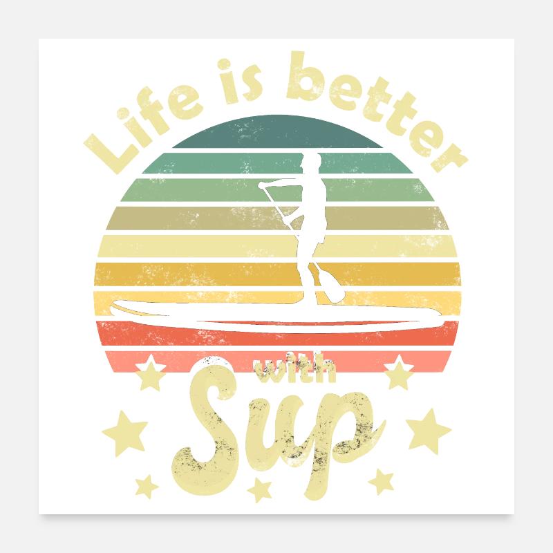 Stand Up Paddle Stand Up Paddle Poster 60 x 60 cm