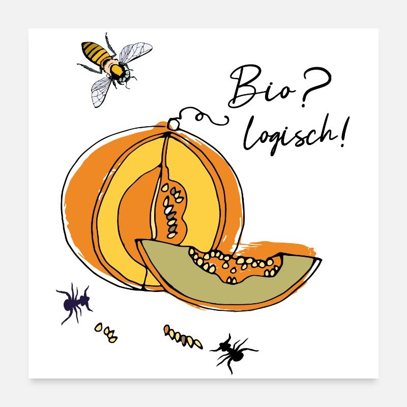 Biologist, Pumpkin, Ants Poster 24" x 24" (60x60 cm)