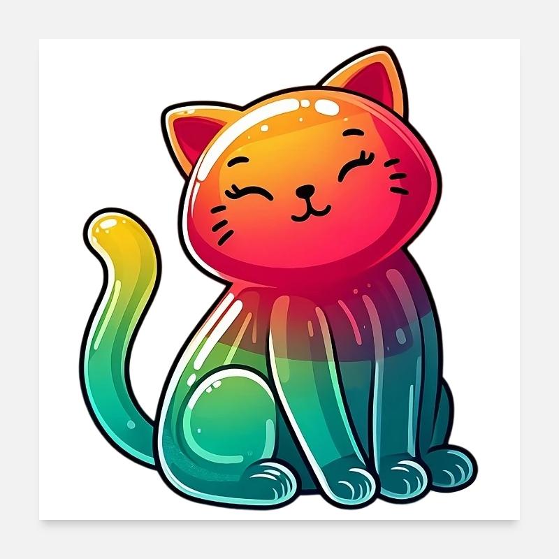 Cat Poster 24" x 24" (60x60 cm)