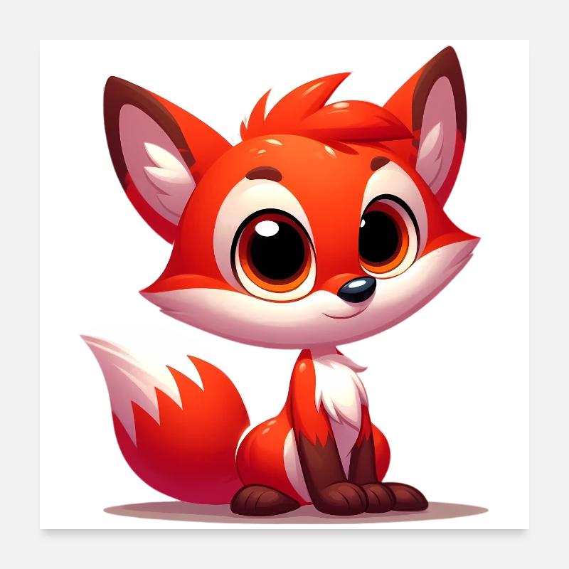 Renard Poster 60 x 60 cm
