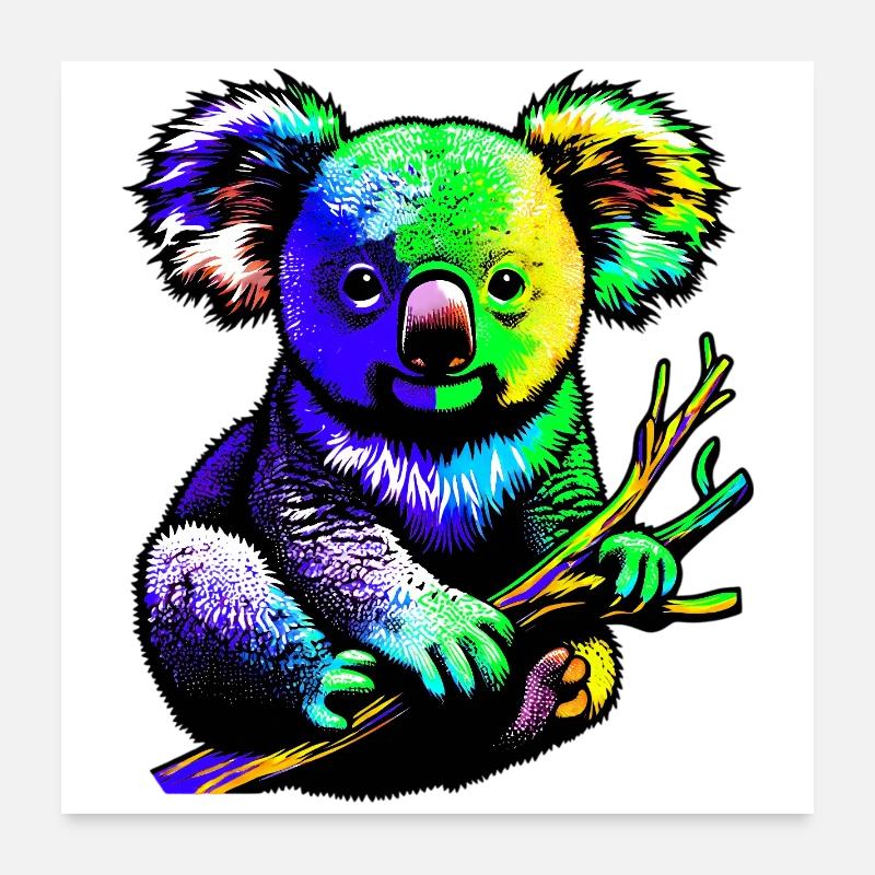 Koala Poster 60x60 cm