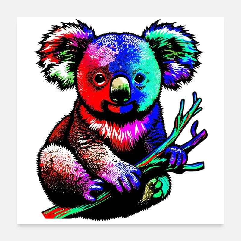Koala Poster 60x60 cm